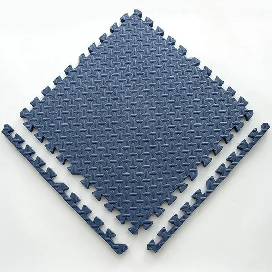 12-Piece Interlocking Floor Mats - Thick Foam Tiles, Non-Slip Gym and Yoga Mat Set for Home Gyms, Garages, Studios, Pet Areas and Sports Flooring (DM382A)