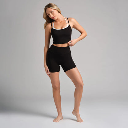Comfrt | Comfrtcore 5" Biker Shorts | Seamless Front Smooth Fabric Biker Workout Bottom Womenswear