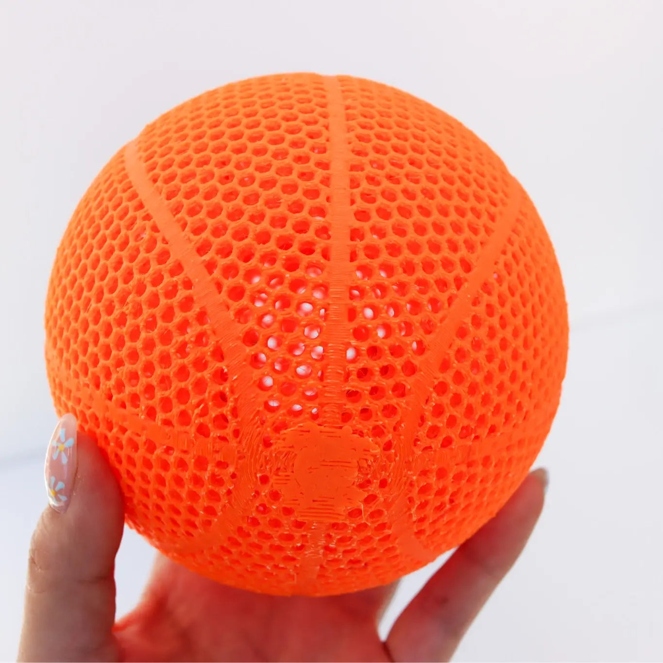 3D Printed - Airless Basketball Bounce Figurine