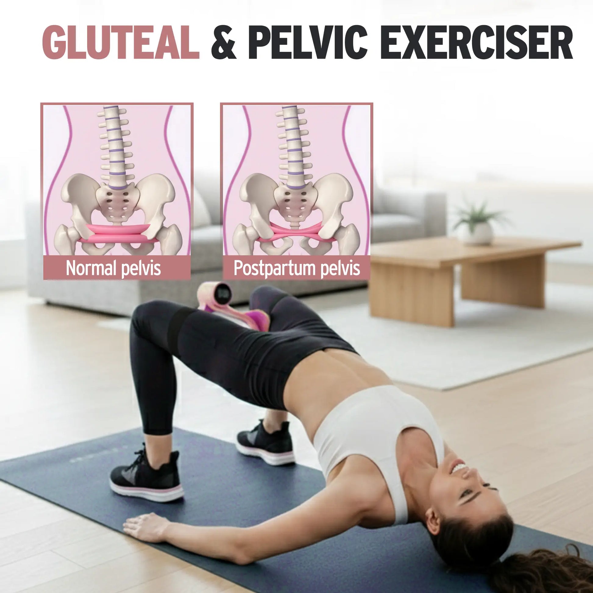 Smart Thigh Trainer for Women with Timer – Inner Thigh & Hip Exerciser, Use at Home or Sitting