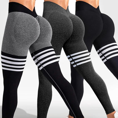 Hijesse Women'S 3 Pack High Waist Seamless Yoga Leggings, Butt Lifting Tummy Control Workout Pants, Stretch Athletic Gym Running Leggings for Daily Sports